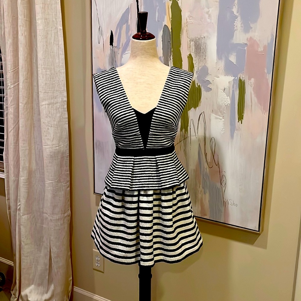BCBG Maxazria Black & White Dress